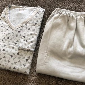 Pijama Longo Peluciado Plus Size 000756