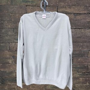 Suéter Gola V Plus Size Cinza 000773-6