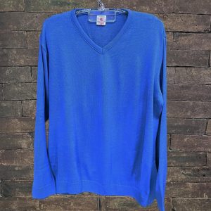 Suéter Gola V Plus Size Azul 000773-1