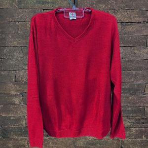 Suéter Gola V Plus Size Vermelho 000773-2