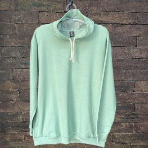 Blusão Moletom Plus Size Verde Claro 002254-5
