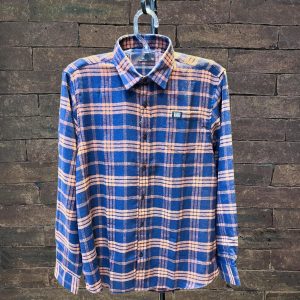Camisa Flanela Plus Size Laranja 002265-2
