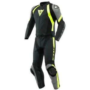 MACACÃO DAINESE LAGUNA SECA AVRO 4 DIV – Preto Cinza e Amarelo Flúor