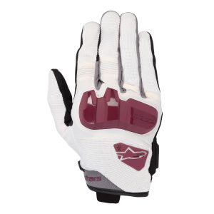 LUVA FEMININA ALPINESTARS CHROME WOMENS – Branca Borgonha