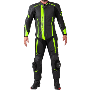 MACACÃO SUPERA RACE V2 PEÇA ÚNICA – Preto e Amarelo Flúor