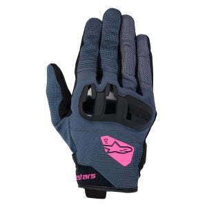 LUVA FEMININA ALPINESTARS CHROME WOMENS – Preta Cinza e Roxa