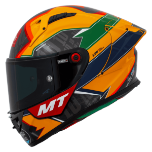CAPACETE MT HELMETS KRE+S DIOGO 23 EDIÇÃO LIMITADA A3 GLOSS AYRTON SENNA – Amarelo Azul e Verde