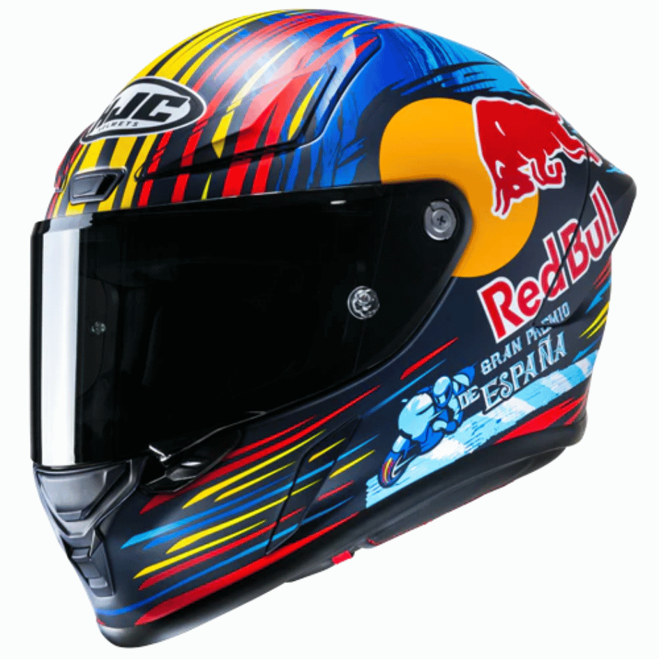 CAPACETE HJC R-PHA 1 (ONE) RED BULL JEREZ – Azul Vermelho e Amarelo - Image 2