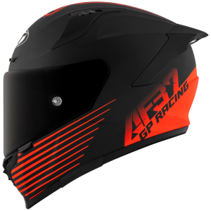 CAPACETE KYT STRIKER 2V LIVERY AF37 MATTE – Preto Fosco e Vermelho