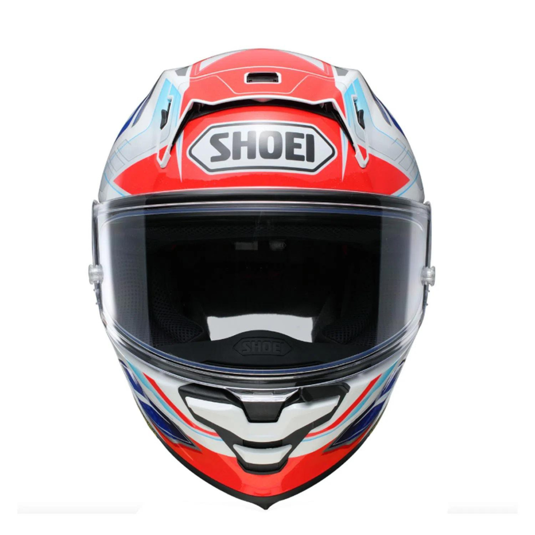 CAPACETE SHOEI X-SPR PRO ESCALATE TC-10 – Branco Vermelho e Azul - Image 3