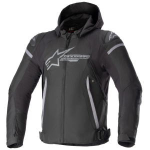 JAQUETA CORDURA ALPINESTARS ZACA WATERPROOF – Preta e Cinza Escura