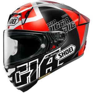 CAPACETE SHOEI X-SPR PRO DIGGIA 2 TC-1 – Preto Vermelho e Branco
