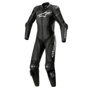 MACACÃO FEMININO ALPINESTARS STELLA GP PLUS PEÇA ÚNICA – Preto Branco e Cinza