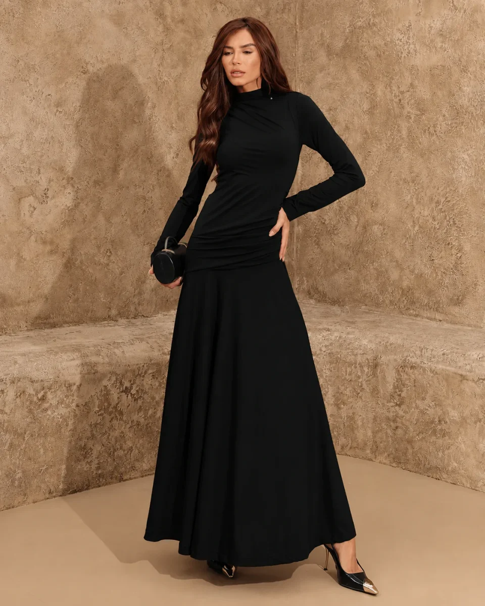 Vestido Longo Impulse com Manga - Image 2