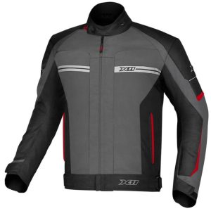 JAQUETA CORDURA MASCULINA X11 ONE 2 Preta Cinza e vermelha