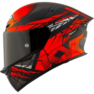 CAPACETE KYT TT REVO COMBUSTION GLOSS – Vermelho e Preto