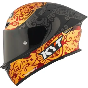 CAPACETE KYT TT REVO ENEA INDONESIA 2023 – Dourado e Preto
