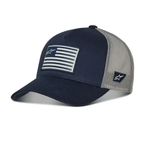 BONÉ ALPINESTARS FLAG SNAPBACK – Azul Marinho e Cinza