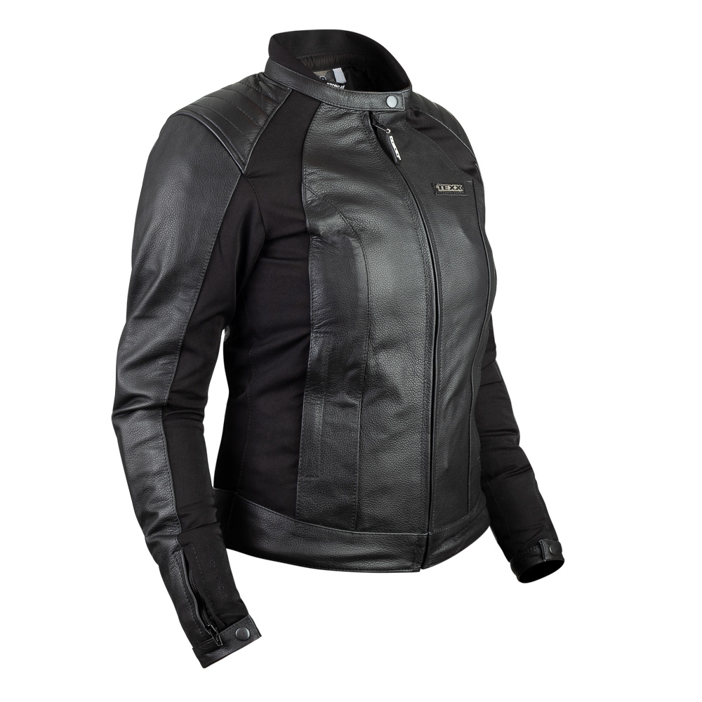 JAQUETA COURO FEMININA TEXX STORM LADY – Preta
