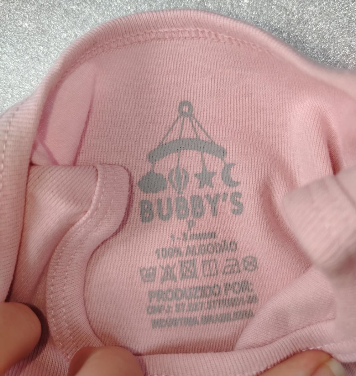 Body Menina P (1 a 3 meses) – Rosa com Estampa Pirulito - Image 4