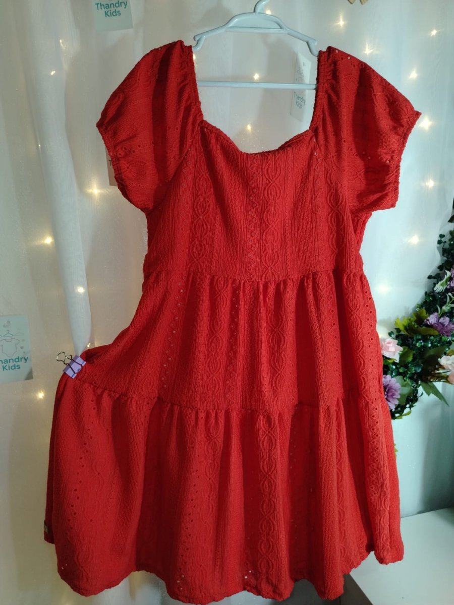 Vestido Malha Laise Menina Tamanho 10 (7 a 10 anos) 50888 - Image 3