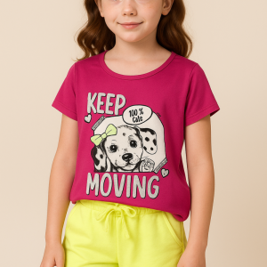 Conjunto Feminino LUNEDI Keep Moving Pink e Amarelo – 09840107 Tamanho 10
