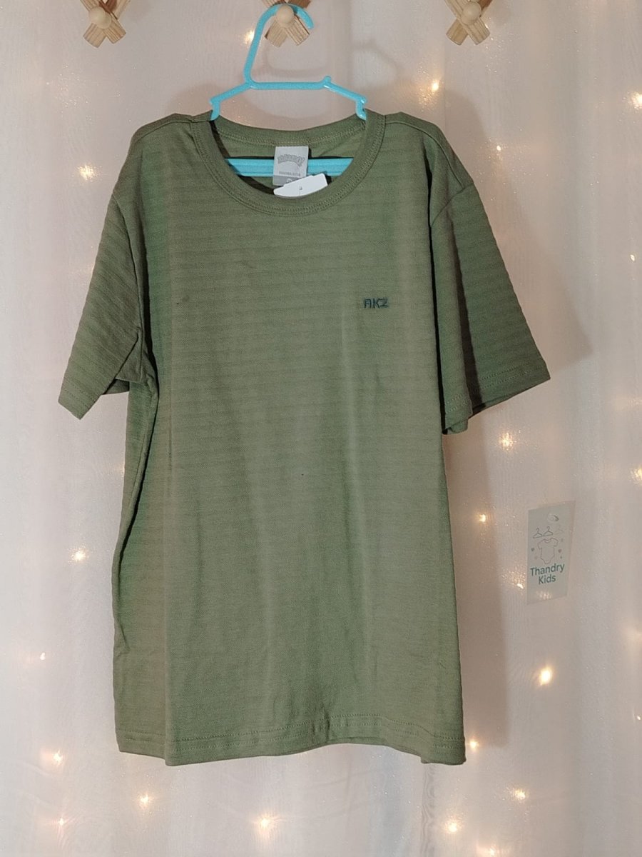 Camiseta Verde Coral Menino 00507 Tamanho 10 anos - Image 3