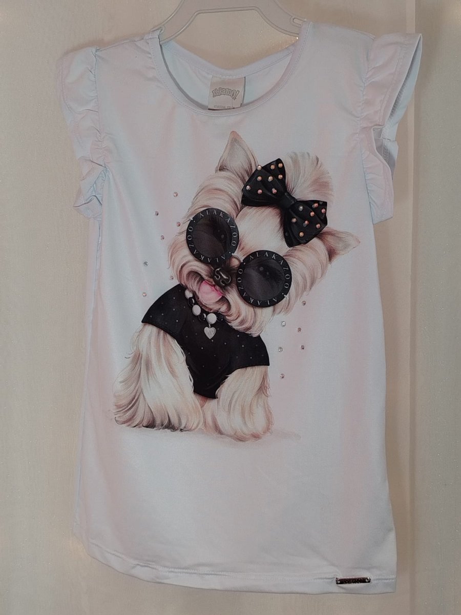 BLUSA MC FEM INF ESTAMPA BRILHO 4 AO 10 REF46586 - Image 3