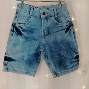 Bermuda Jeans Menino 6 anos– Azul Delavê