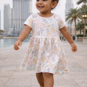 VESTIDO INF FEM MC ESTAMPADO REF232225 TAMANHO 2