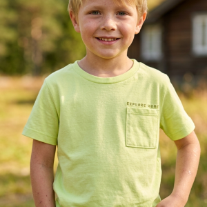 Camiseta Menino Verde Pistache Fakini 102403440 tamanho 6