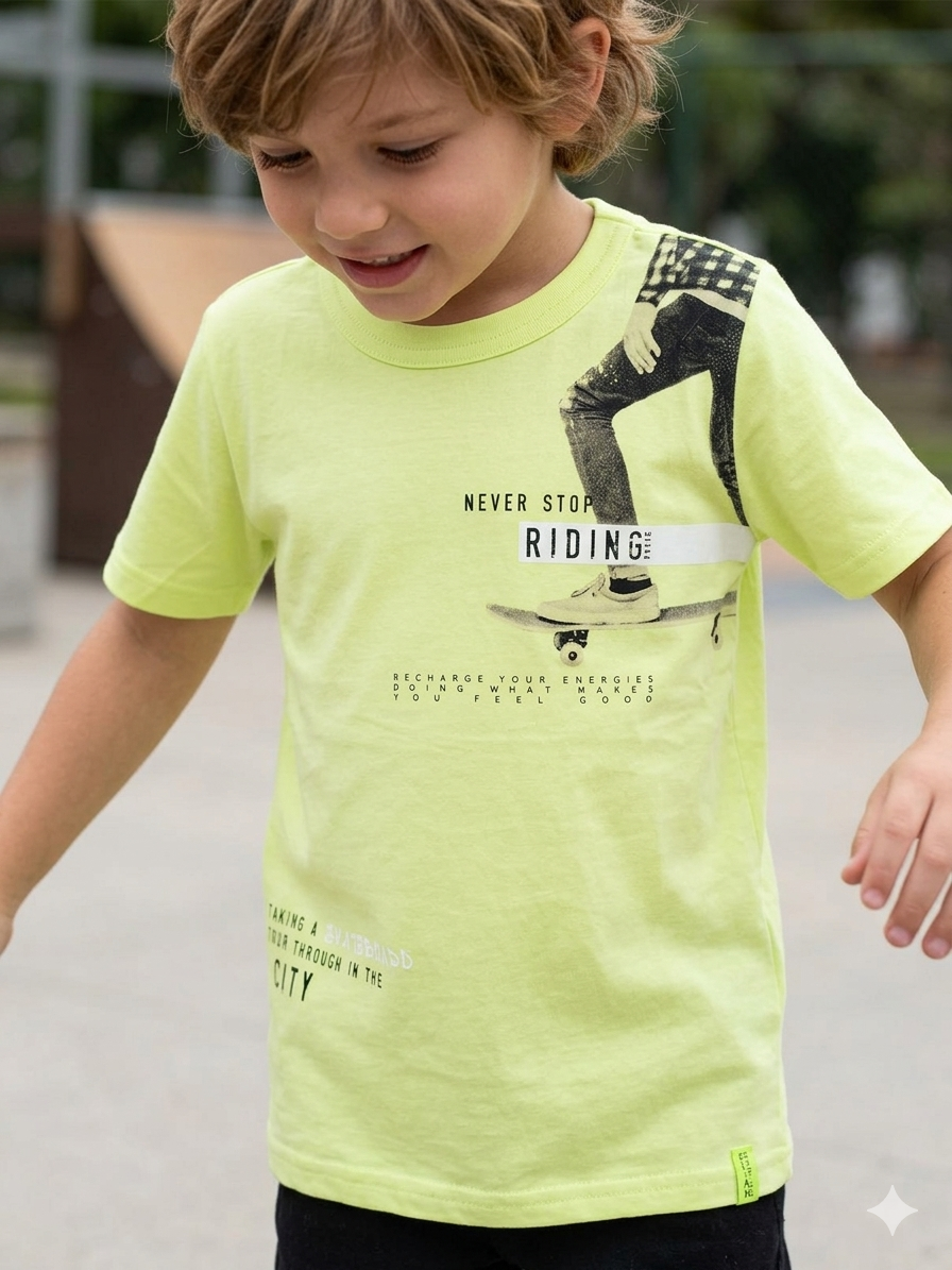 CAMISETA MC MASC INF RIDING 241292 TAMANHO 6 - Image 2