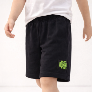BERMUDA MASC INF MOLETOM BOLSO 07790 PRETO TAMANHO 8
