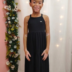 VESTIDO FEM JUV ALCINHA CANELADO 50066 TAMANHO 10