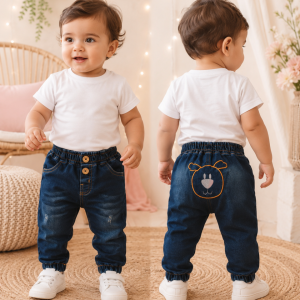 Calça Jeans Infantil Masculina 4942 Ursinho TAMANHO GG