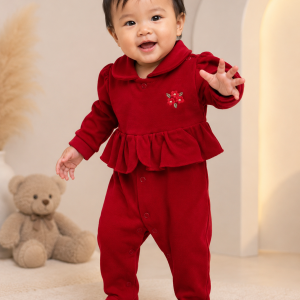 Conjunto Body e Mijão Frufru Vermelho 0201342 Tam P