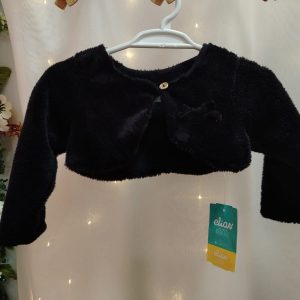 Bolero bebê Pelúcia Preto Elian 21975 Tam P