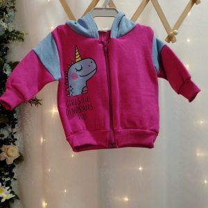 Jaqueta Infantil com Capuz Estampa Dinossauro Ref. 30536B Tam. P