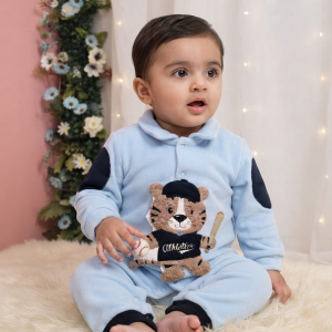 Macacão bebê Plush Tigre ‘Athletics’ Manu Baby’s Ref. 032 Tam G