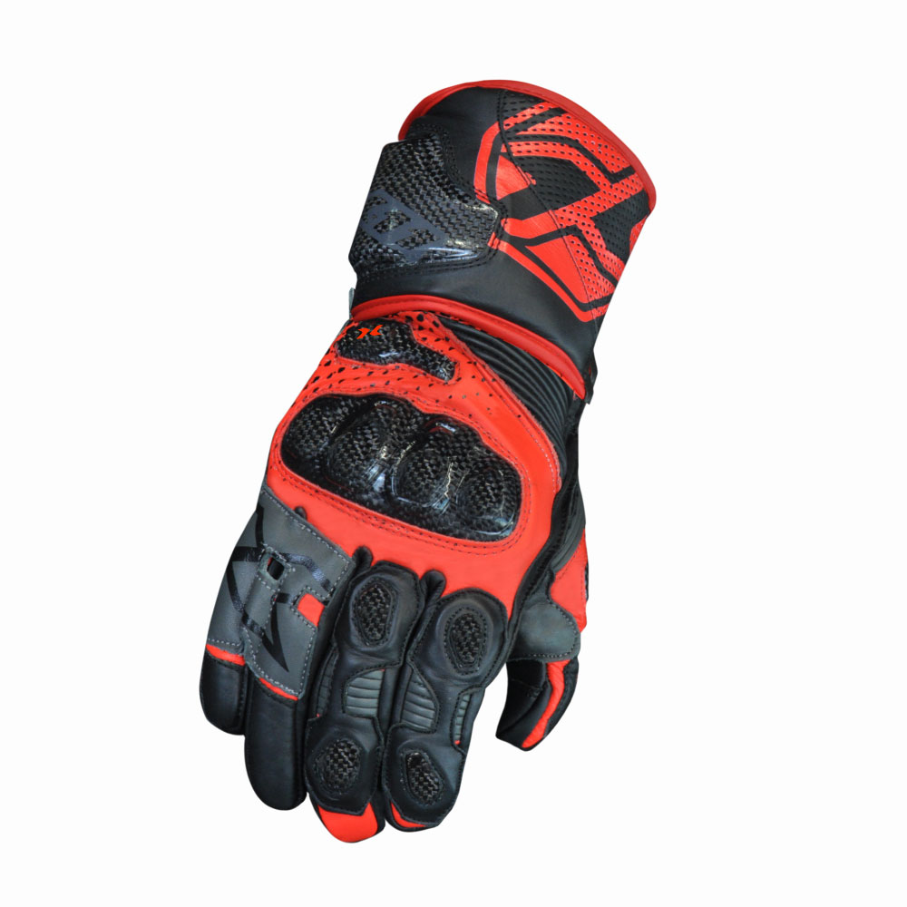 LUVA X11 RACING CARBON – Preta e Vermelha