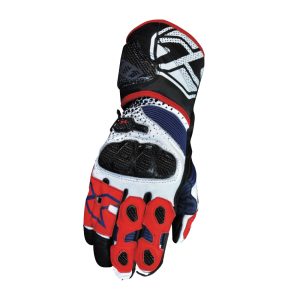 LUVA X11 RACING CARBON – Preta Azul Branca e Vermelha