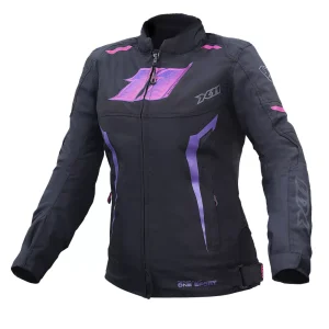 JAQUETA CORDURA FEMININA X11 ONE SPORT SPORADIC – Preta Rosa e Roxa