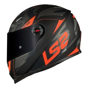 CAPACETE LS2 FF358 CLASSIC EVO TANK CAMO MATT – Preto e Laranja