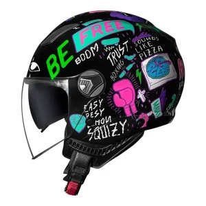 CAPACETE NORISK ORION SV FREE – Preto e Roxo