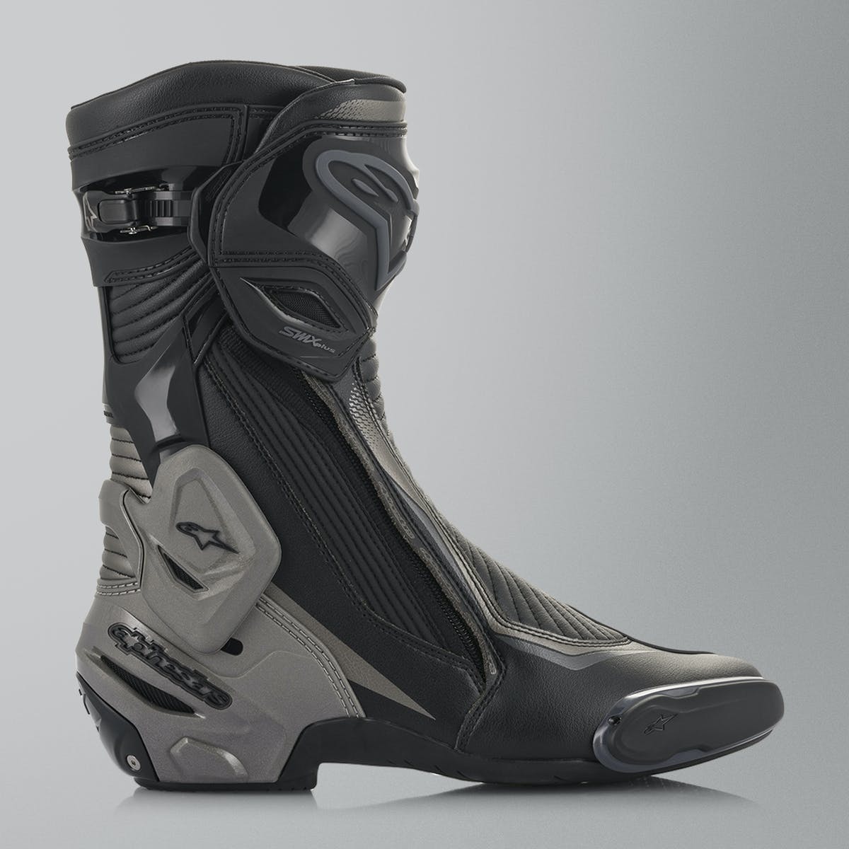 BOTA ALPINESTARS NEW SMX PLUS V2 – Preta e Cinza Escuro - Image 3