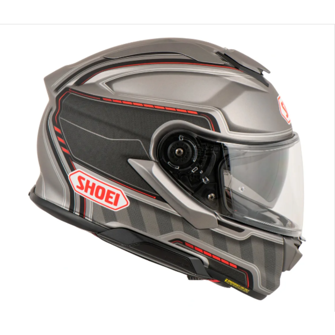 Capacete Shoei GT Air 3 Discipline TC-1 – Cinza e Vermelho - Image 3
