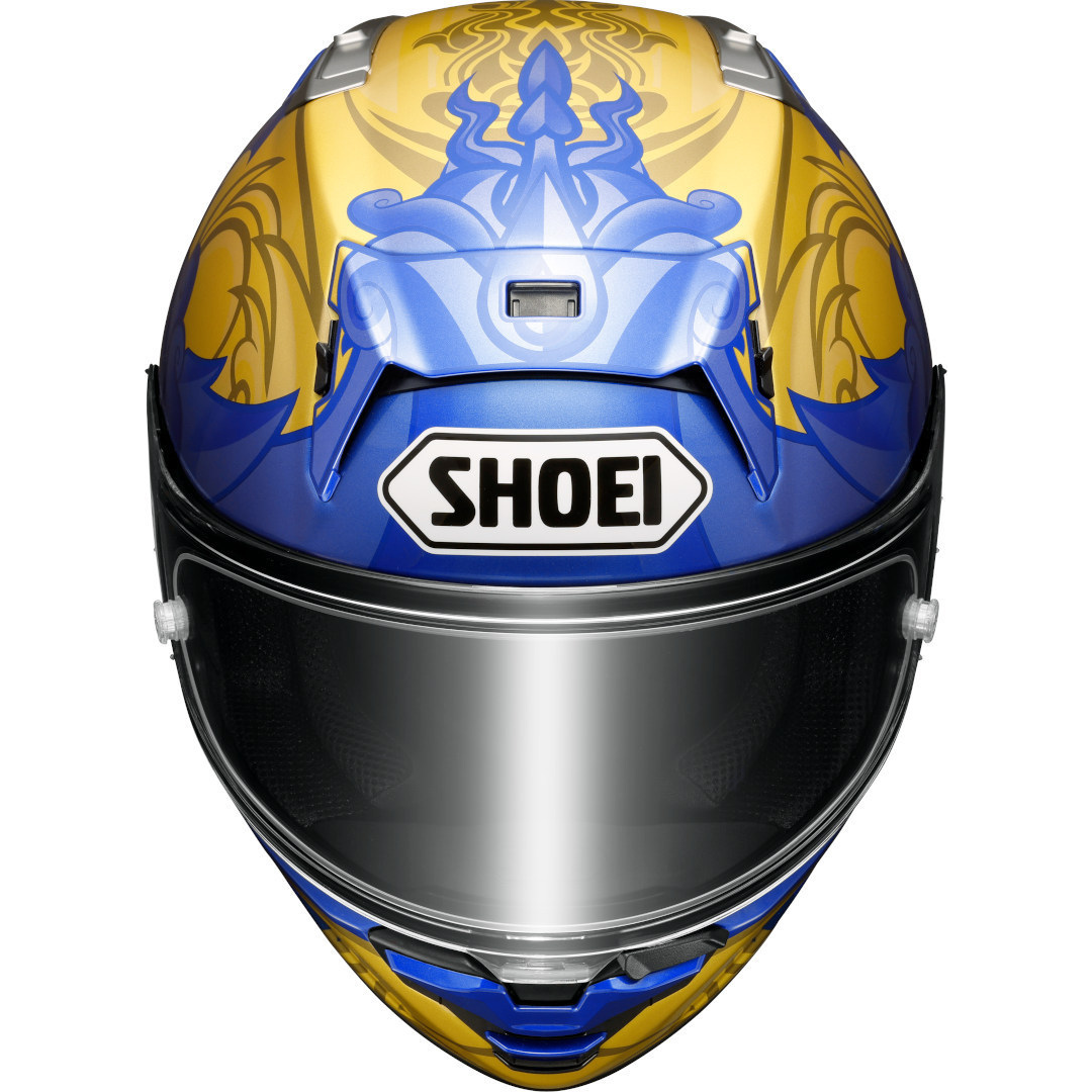 CAPACETE SHOEI X-SPR PRO MÁRQUEZ THAI TC-2 – Azul e Dourado - Image 3