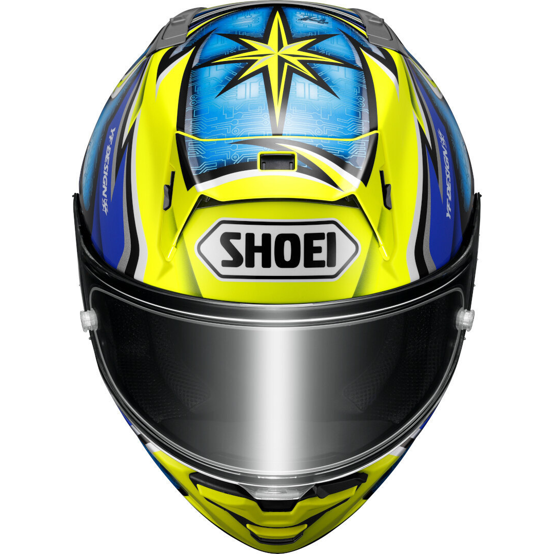 CAPACETE SHOEI X-SPR PRO DAIJIRO TC-3 – Amarelo e Azul - Image 5