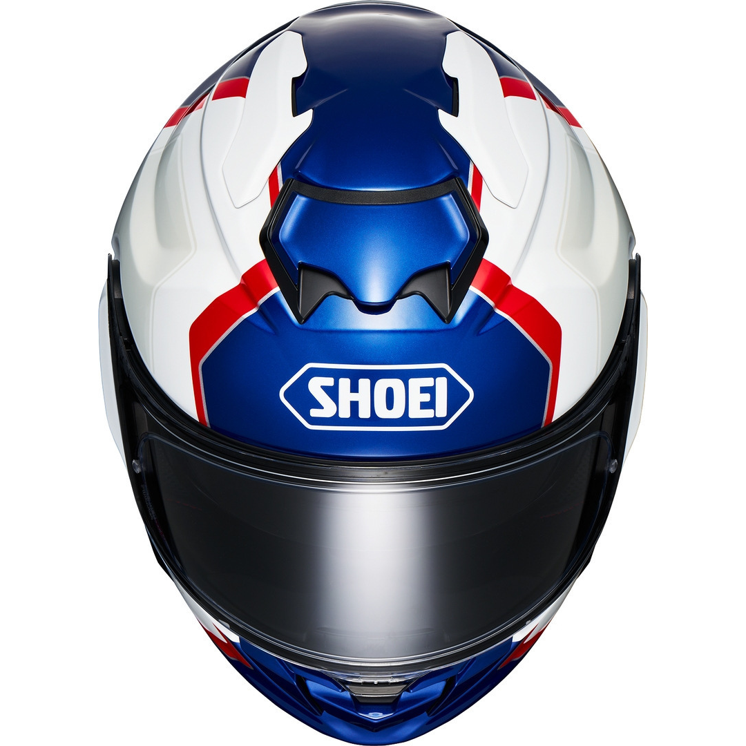 Capacete Shoei GT Air 3 Realm T-10 – Branco Azul e Vermelho - Image 3