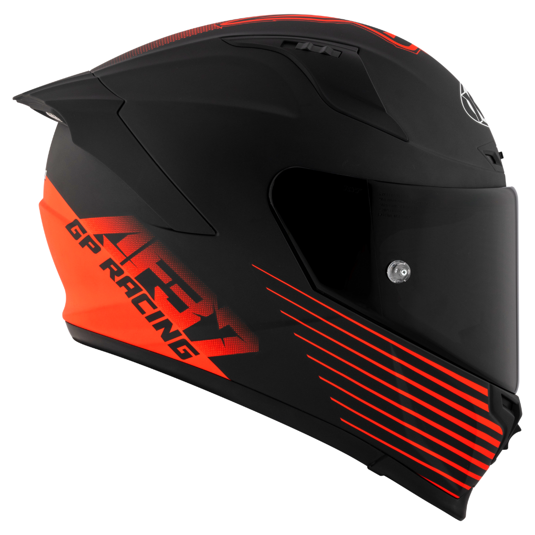 CAPACETE KYT STRIKER 2V LIVERY AF37 MATTE – Preto Fosco e Vermelho - Image 3